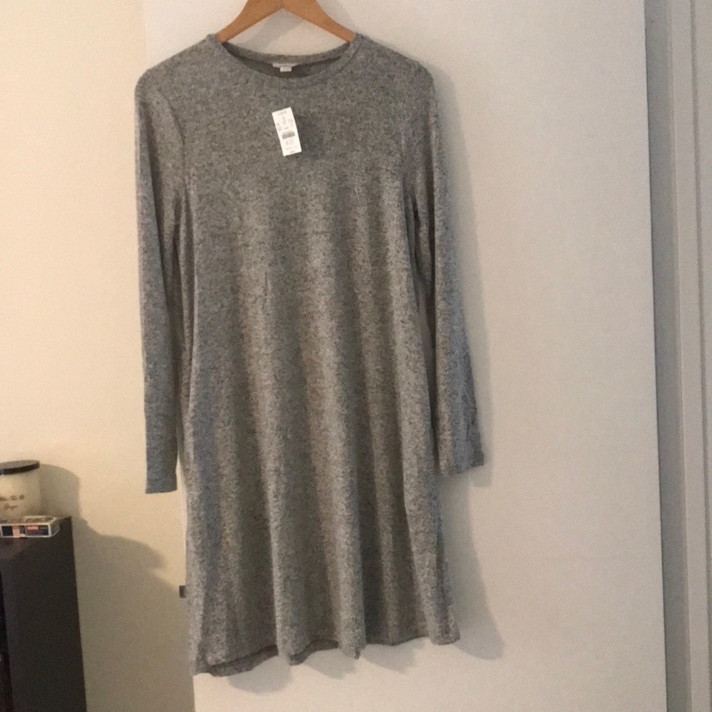 J. Crew Factory Small Marled Grey Dress with pockets!
